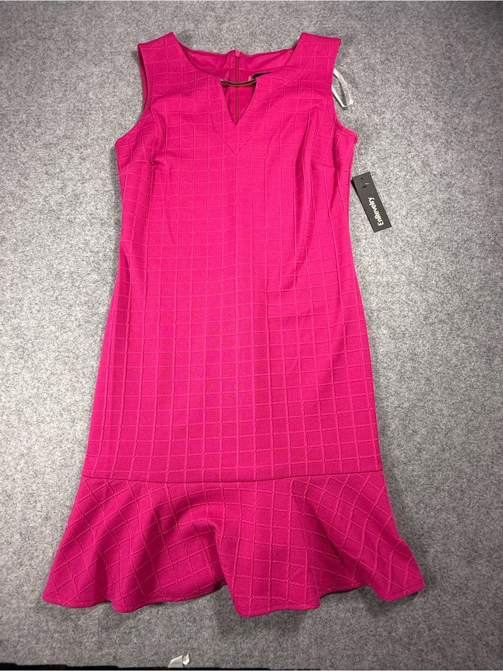EnRevelry‎ Sleeveless Textured Fit Flare Dress Pink Size 6 NWT - Picture 2 of 8